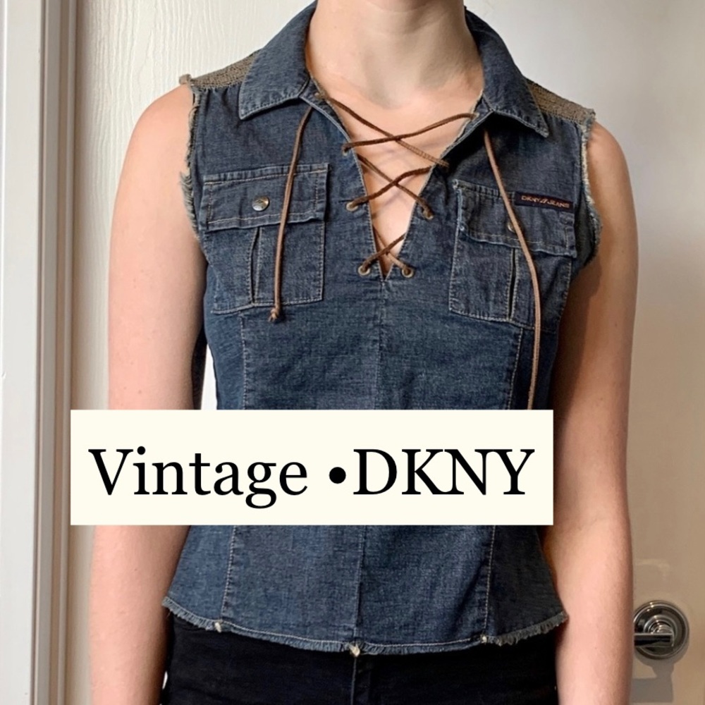 Vintage DKNY Jean Muscle Top